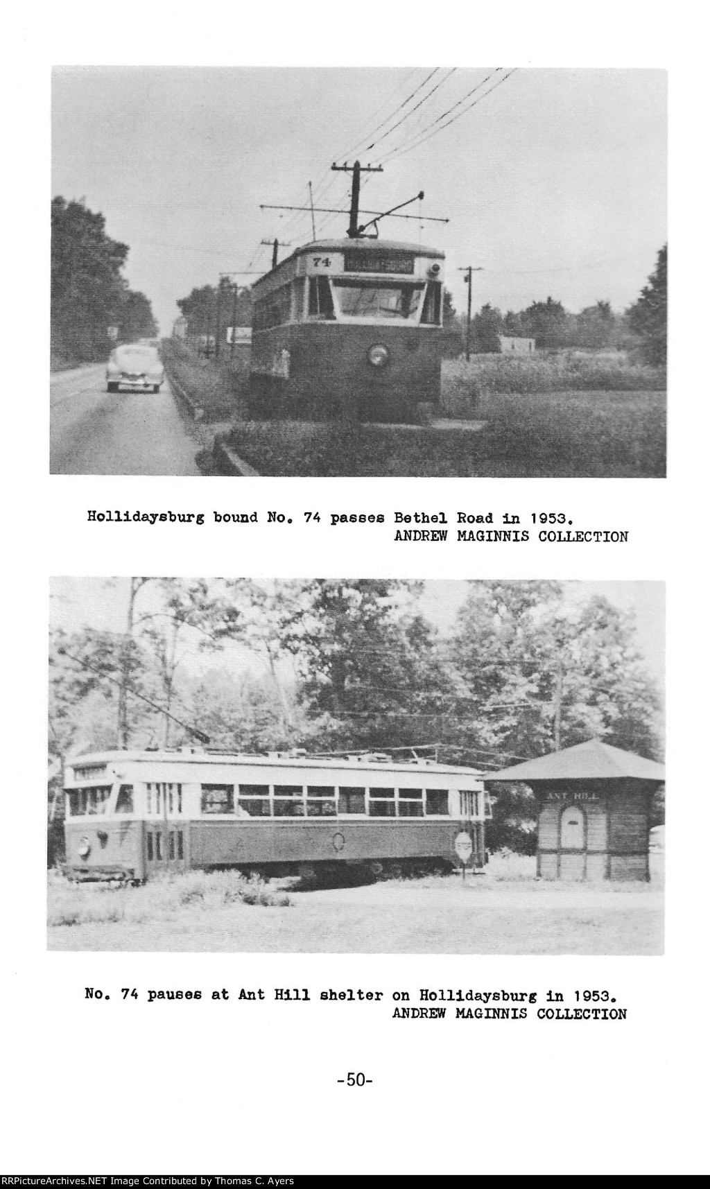 "Altoona's Trolleys," Page 50, 1980